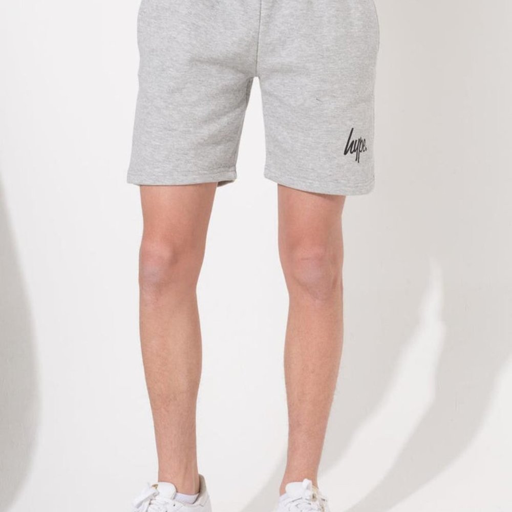 HYPE Gray Script Kids Jersey Shorts